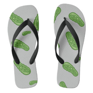 Dill With It Design - Adult Flip Flops, Wide Strap Flops