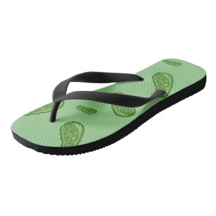 Dill With It Design - Adult Flip Flops, Wide Strap Flops