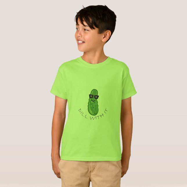 Dill With It Design - Kids' Basic T-Shirt (Front Full)