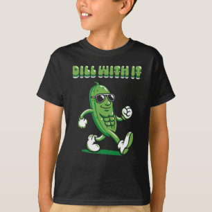 Dill With It Pickle Pun Boy's T-Shirt