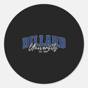 Dillard Institute Of Technology Arch Retro For Men Classic Round Sticker