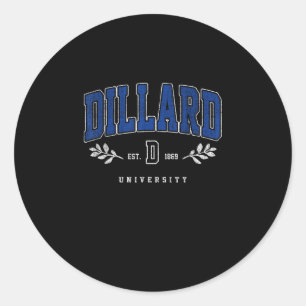 Dillard Institute Of Technology Arch Vintage For M Classic Round Sticker