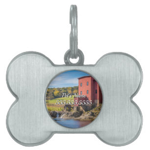 Dillard Mill Autumn Pet ID Tag