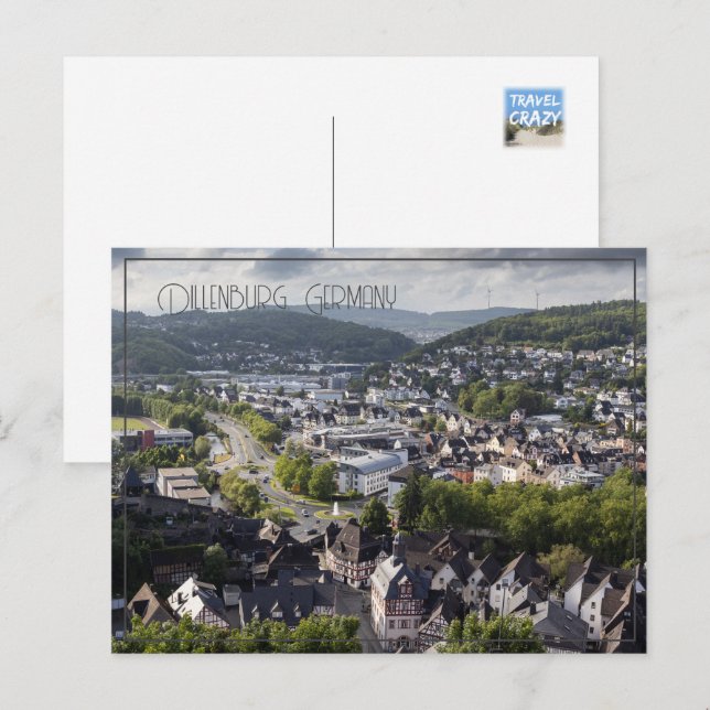Dillenburg Evening Cityscape Germany Holiday Postcard (Front/Back)