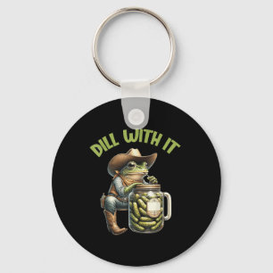 Dillin With Yall Funny Western Cowboy Pickle Cowbo Keychain