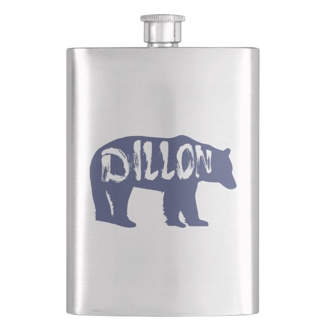 Dillon Colorado Bear Hip Flask (Front)