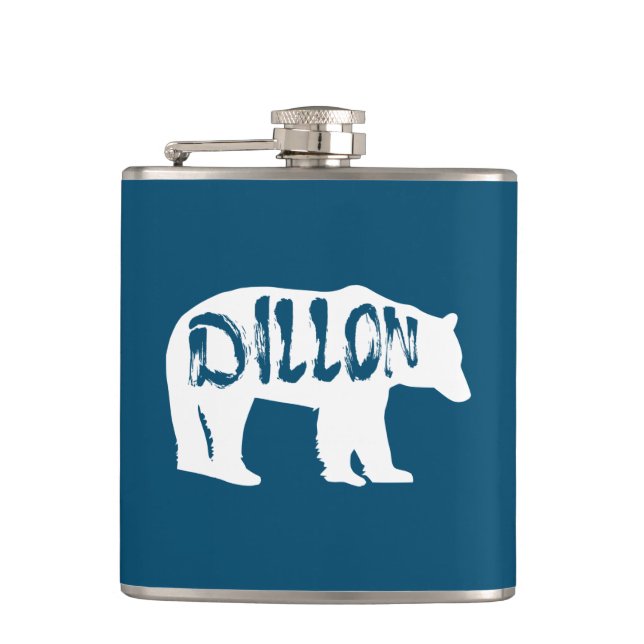 Dillon Colorado Bear Hip Flask (Front)