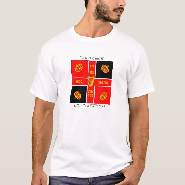 dillon shirt, DILLON REGIMENT, "WILD GEESE" T-Shirt (Front)