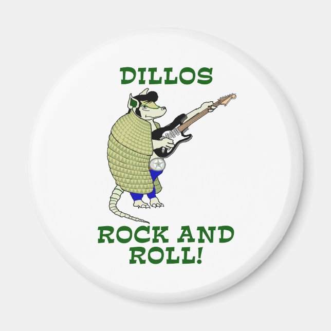 Dillos Rock and Roll Magnet (Front)