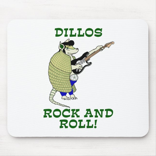 Dillos Rock and Roll Mouse Pad (Front)