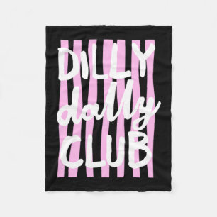 Dilly Dally Club Fleece Blanket