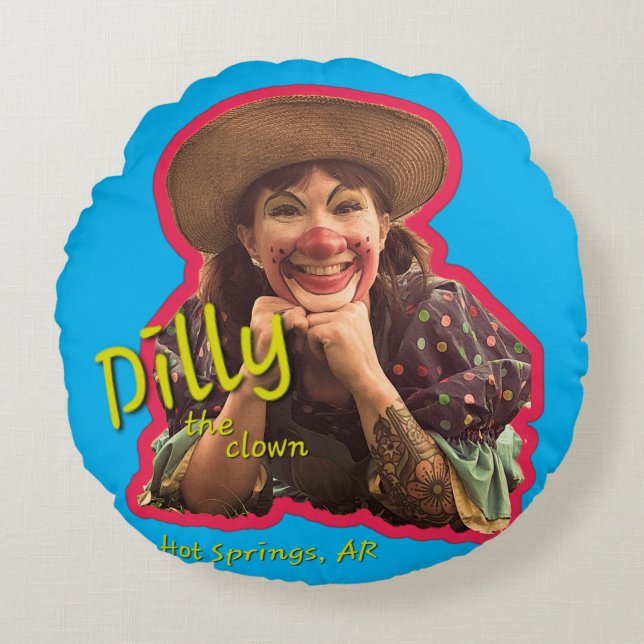 Dilly le coussin rond clown (Devant)
