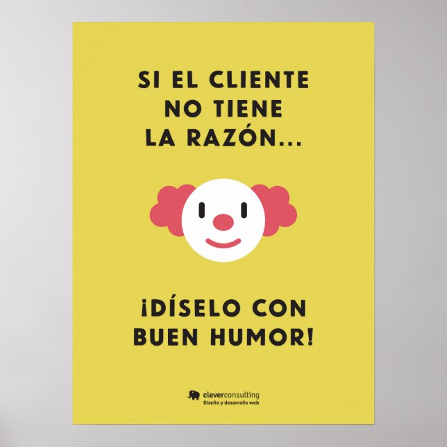 Dilo con humor con descuento poster (Front)