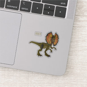 Dilophosaurus cartoon illustration