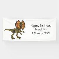 Dilophosaurus cartoon illustration