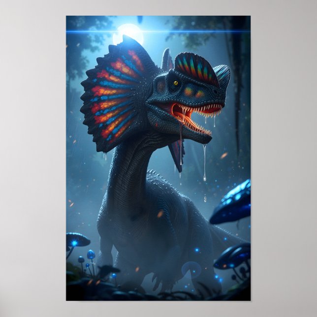 Dilophosaurus Dinosaur Poster (Front)