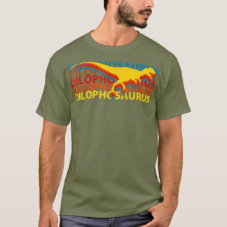 Dilophosaurus Dinosaur T Shirt Vintage Repeat