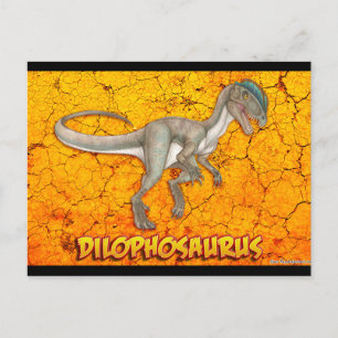Dilophosaurus postcards