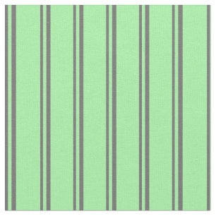 Dim Grey and Green Coloured Pattern of Stripes Fabric
