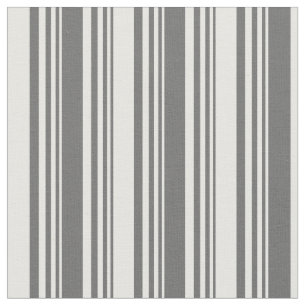 Dim Grey and Mint Cream Coloured Pattern Fabric
