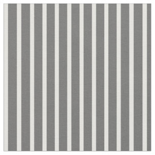 Dim Grey and Mint Cream Coloured Stripes Pattern Fabric