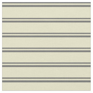 Dim Grey and Pale Goldenrod Lined/Striped Pattern Fabric