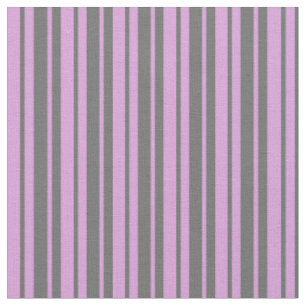 Dim Grey and Plum Coloured Stripes Fabric