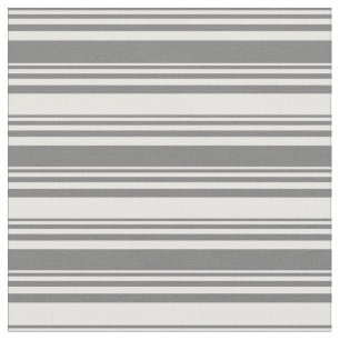 Dim Grey and White Pattern Fabric