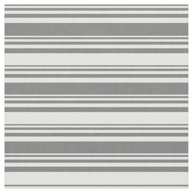 Dim Grey and White Pattern Fabric (Close Up)
