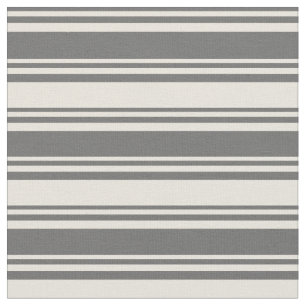 Dim Grey & Beige Coloured Pattern Fabric