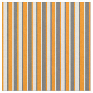 Dim Grey, Beige & Dark Orange Pattern Fabric