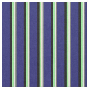Dim Grey, Beige, Light Green, Black, Midnight Blue Fabric