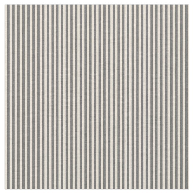 Dim Grey & Bisque Coloured Stripes Fabric (Close Up)