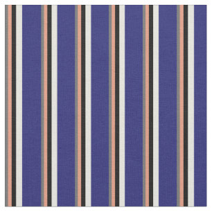 Dim Grey, Dark Salmon, Black, Beige, Midnight Blue Fabric