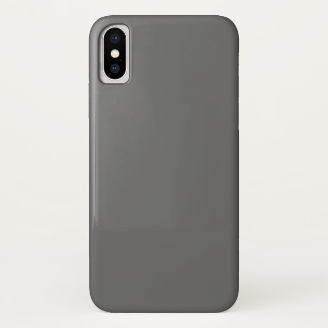 Dim Grey iPhone X Case (Back)