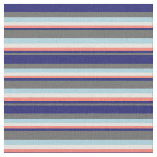 Dim Grey, Midnight Blue, Salmon, Light Cyan & Blue Fabric
