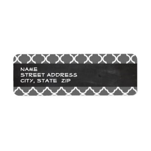 Dim Grey Quatrefoil ; aspect tableau de bord