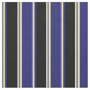 Dim Grey, Tan, Midnight Blue, Black, and White Fabric