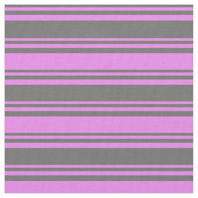 Dim Grey & Violet Coloured Lines/Stripes Pattern Fabric (Close Up)