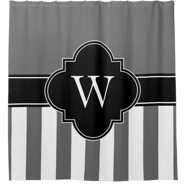 Dim Grey White LG Stripe 1ICBR Black Monogram (Front)