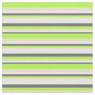 Dim Grey, White, Tan, and Light Green Coloured Fabric