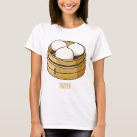 Dim sum cartoon illustration 