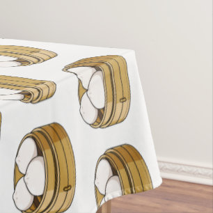 Dim sum cartoon illustration tablecloth
