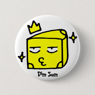 Dim Sum, Cheese 2 Inch Round Button