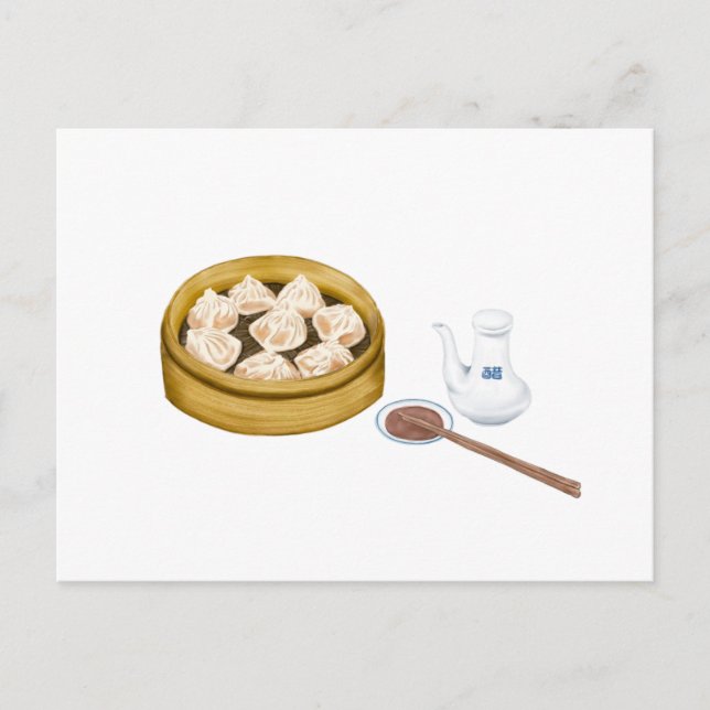 Dim Sum | XiaoLongBao | 小笼包 Postcard (Front)