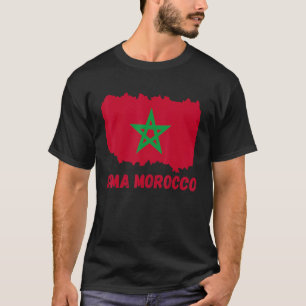 Dima Morocco Flag Sport Morocco moroccan dima magh T-Shirt
