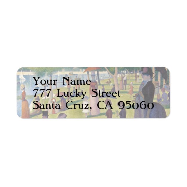 Dimanche après-midi sur l'île de La Grande Jatte (Devant)