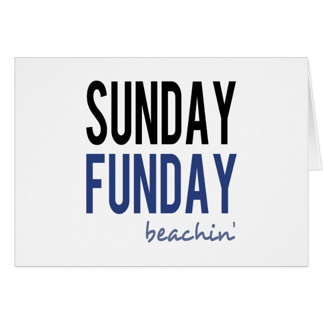 Dimanche Fun Jour de Plage (Devant horizontal)