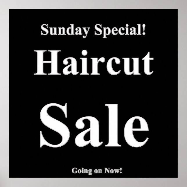 Dimanche Haircut Vente Poster Matte (Devant)