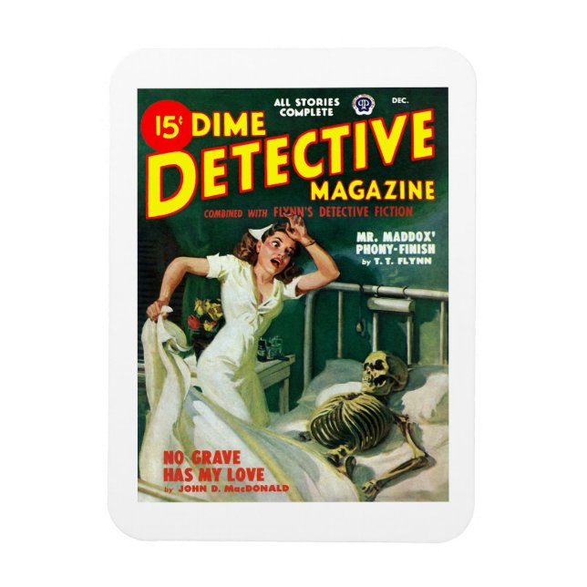 Dime Detective Magazine (Dec, 1948) Magnet (Vertical)